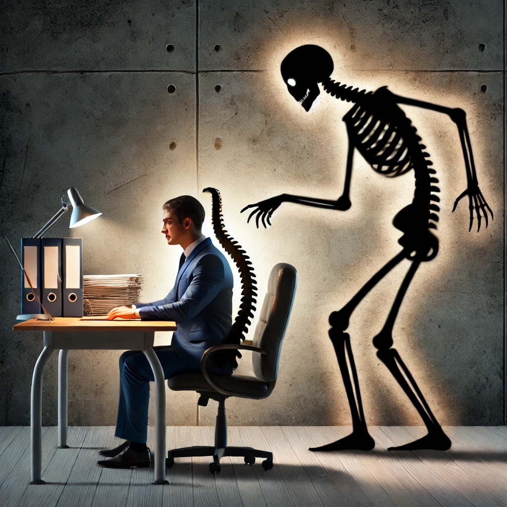 Don’t worry about your posture, watch out for the creep in the room!